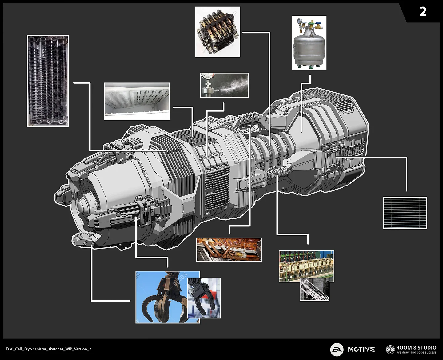 Fuel cell line art