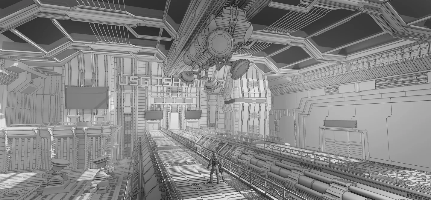 Hangar WIP sketch