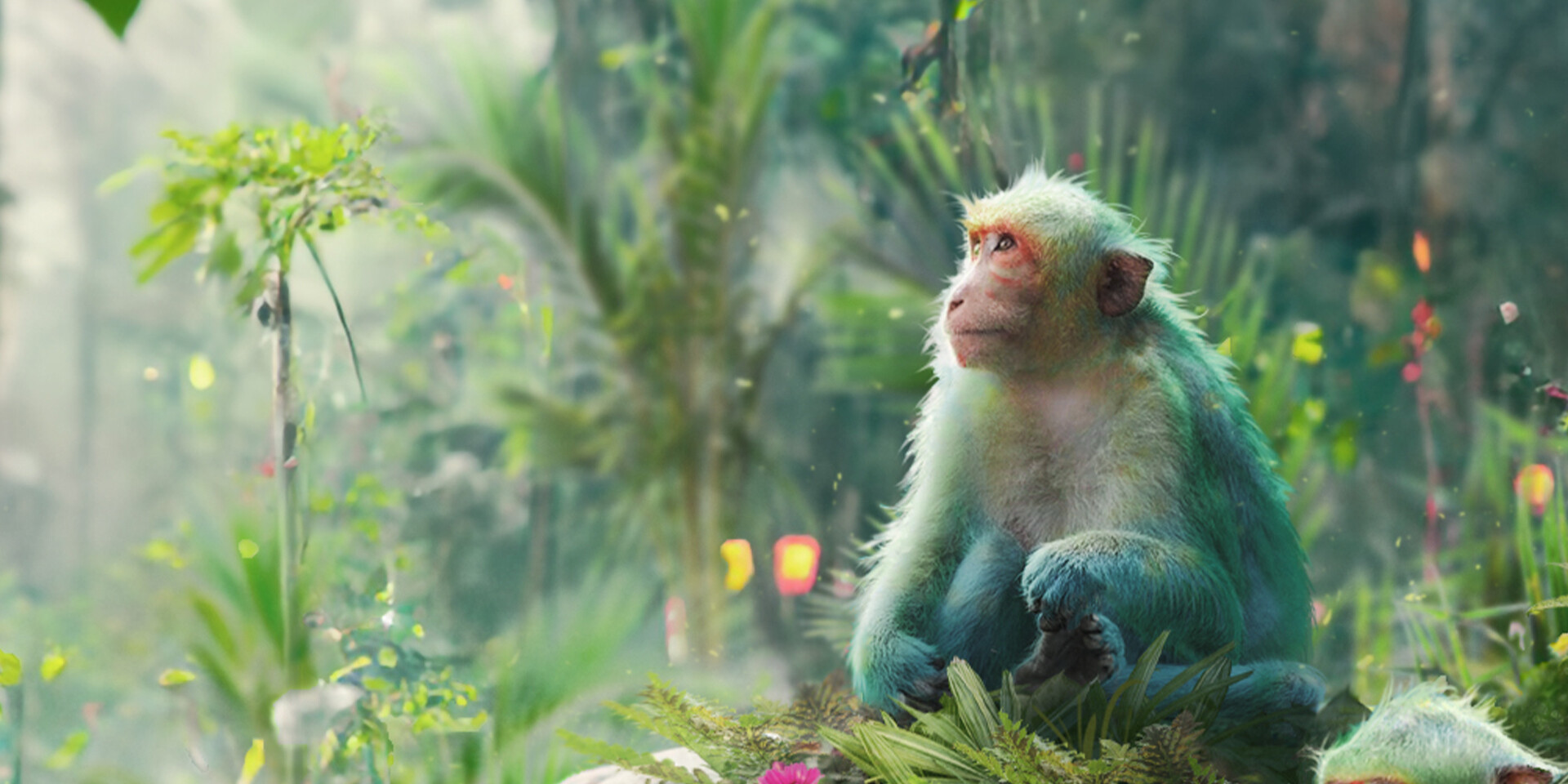 Colorful jungle - colorful monkeys! Concept Art by Alex Pi 2