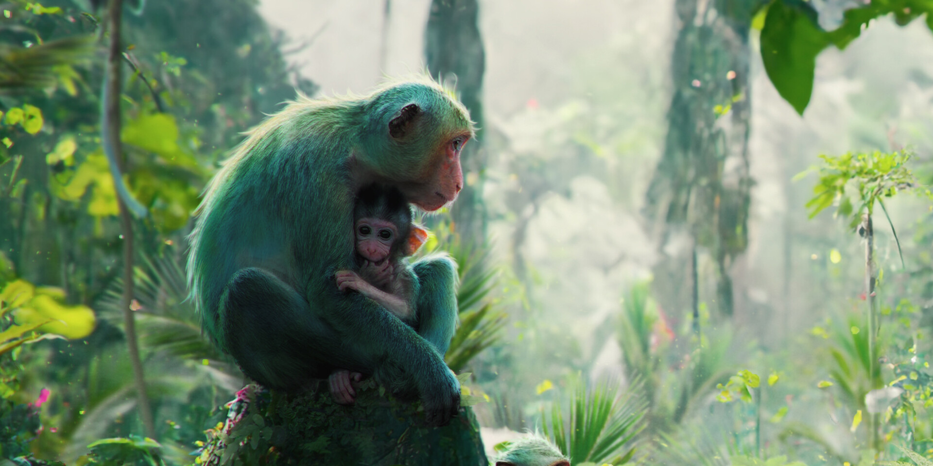 Colorful jungle - colorful monkeys! Concept Art by Alex Pi 4