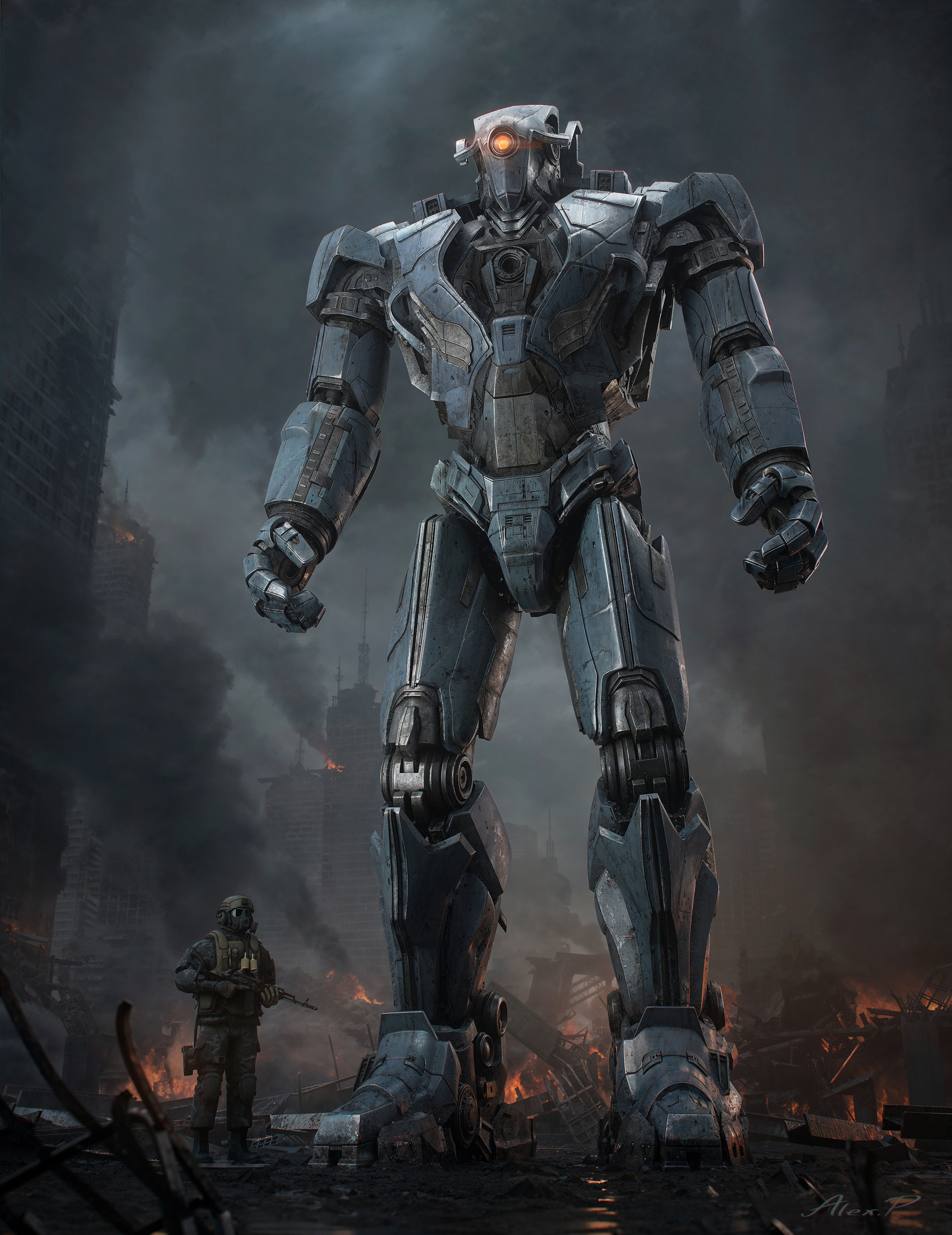 Iron Dude Concept Art by Alex Pi 1