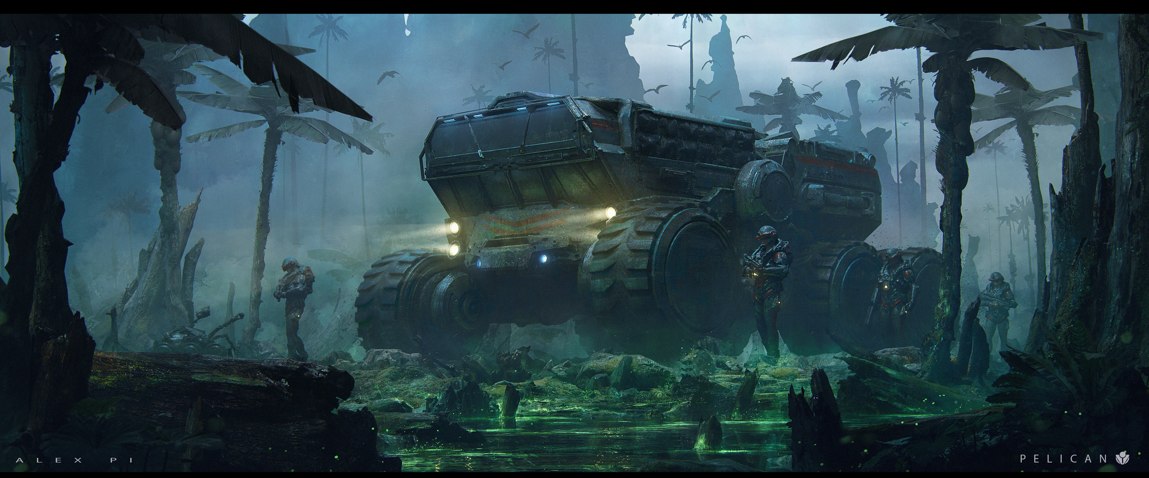 Mission PELIKAN Concept Art by Alex Pi 1