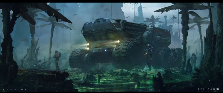 Mission PELIKAN Old Art Vehicle Concept