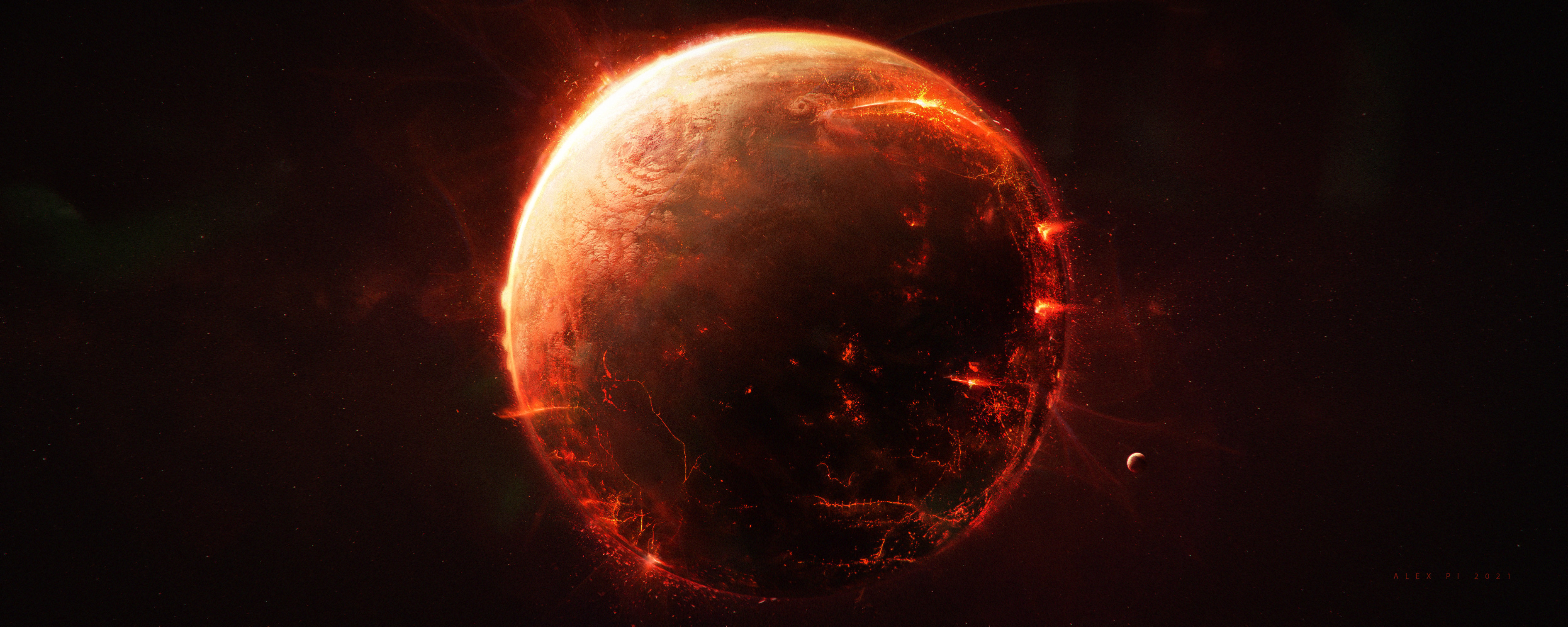 Some planets concept. Concept Art by Alex Pi 5