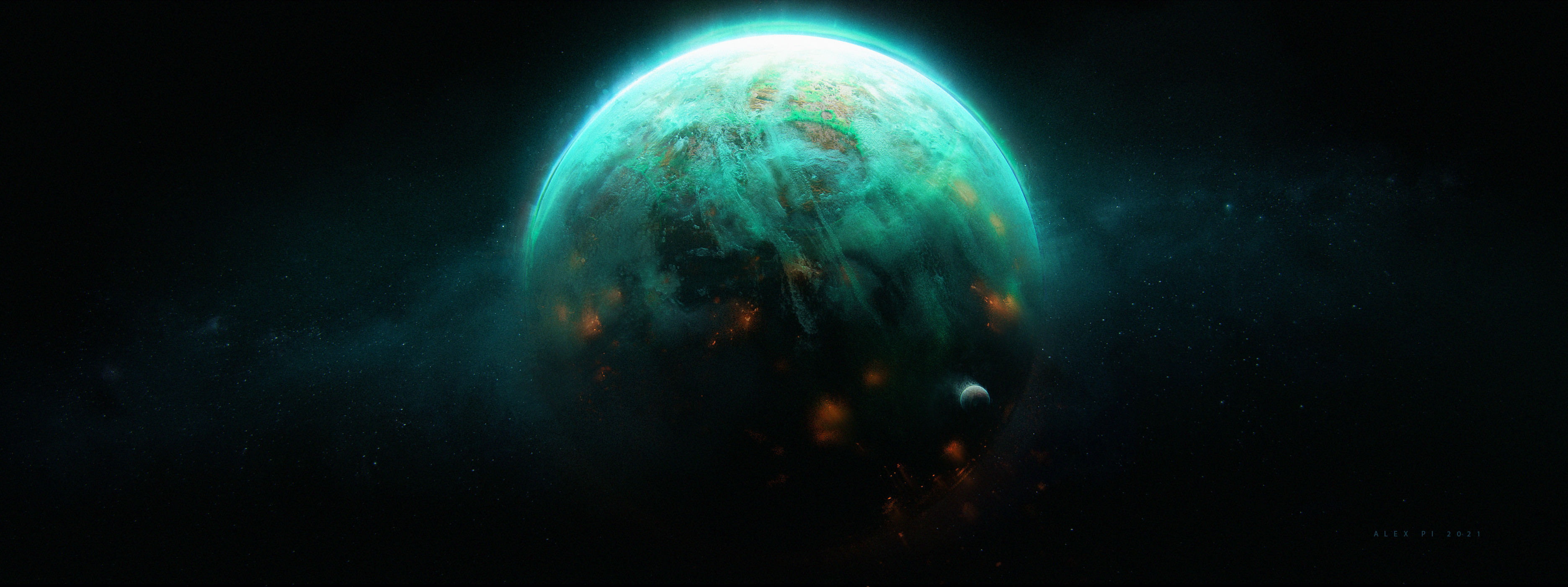 Some planets concept. Concept Art by Alex Pi 3